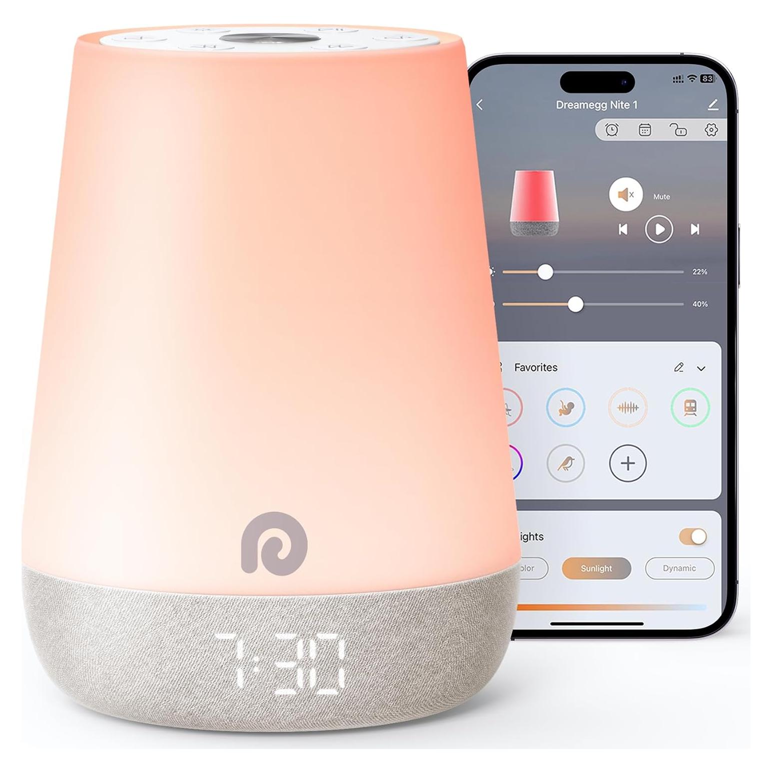 Máquina de Sonido Dreamegg para Bebés con Luz Nocturna