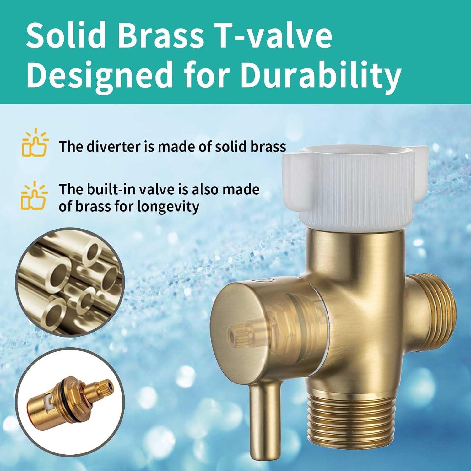 Rociador de Bidet Manual Barrock Dorado Cepillado con Manguera