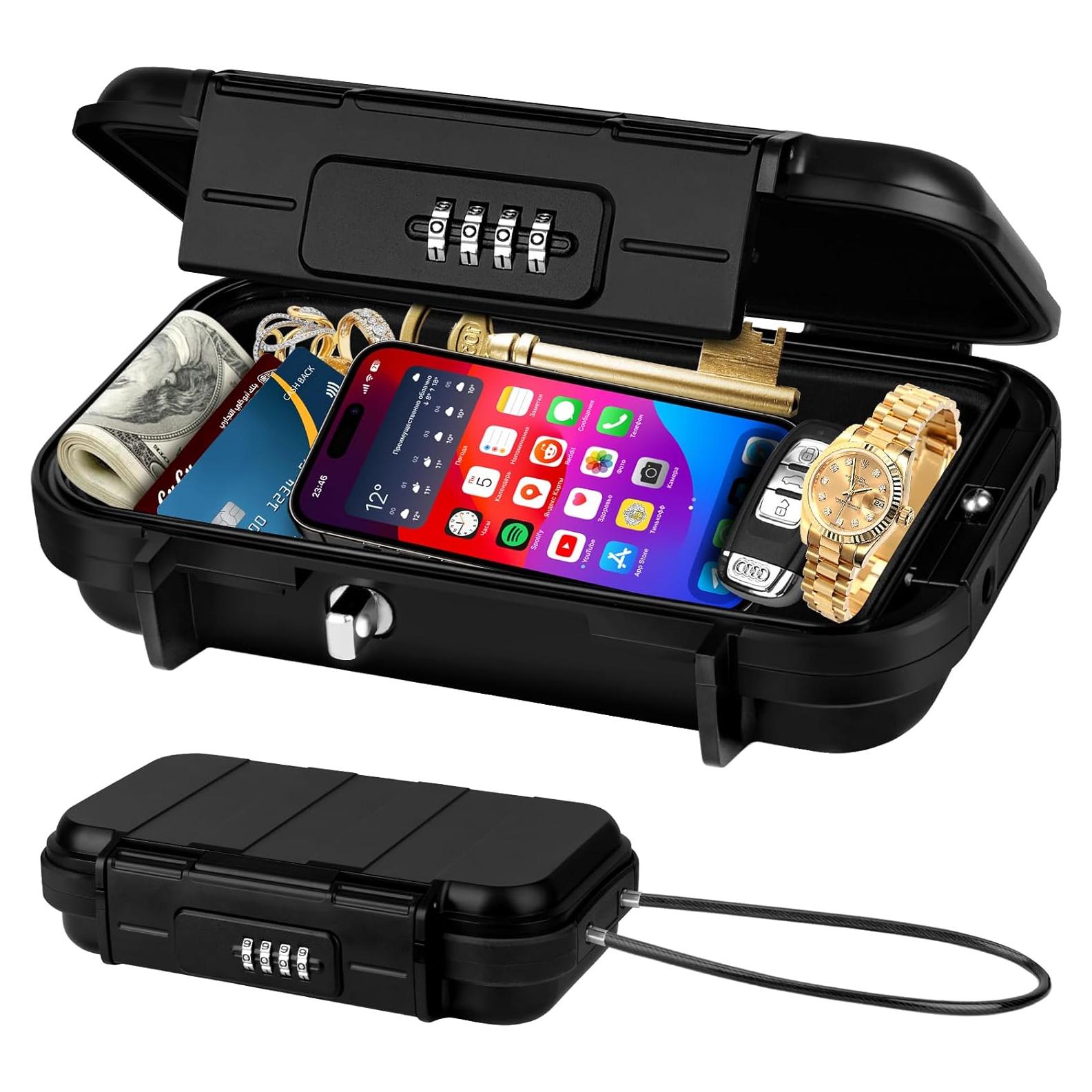 Caja Fuerte Portátil TNIIFXC con Combinación 4 Dígitos Impermeable