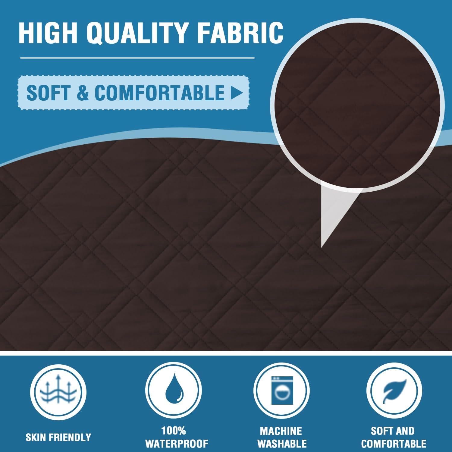 Fundas para Loveseat H.VERSAILTEX 100% Impermeable Marrón