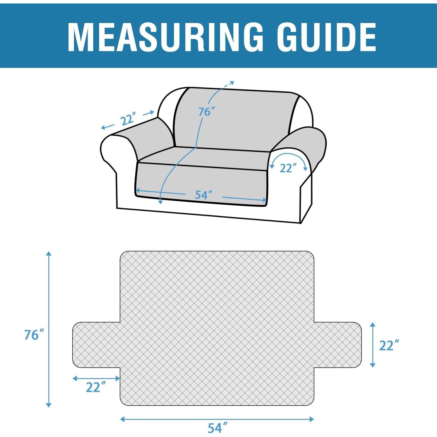 Fundas para Loveseat H.VERSAILTEX 100% Impermeable Marrón