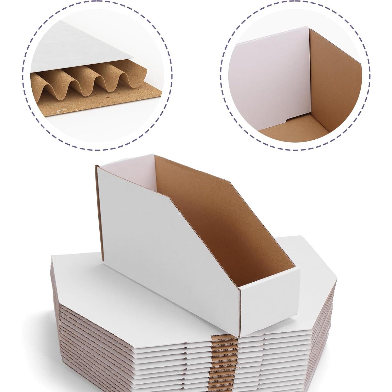 Cajas de Almacenamiento de Cartón EXYGLO 35 Paquetes 23.9x7.6x11.4 cm