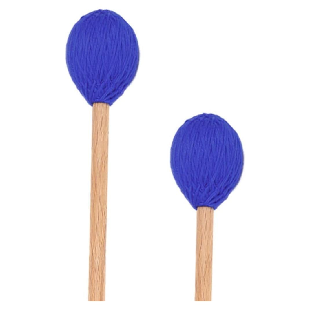 Mazas de Marimba YUNNLEZT Azules Medias Duras - Paquete de 2