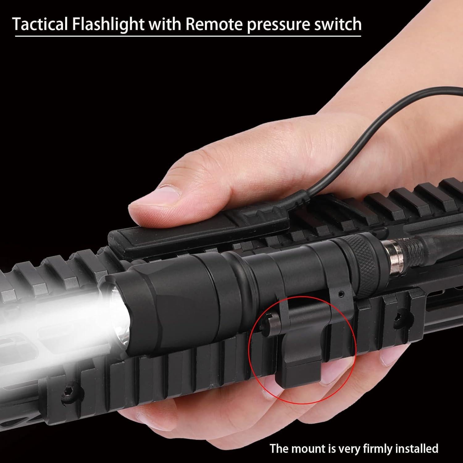 Linterna Táctica Phoking M340 800 Lúmenes con Interruptor Remoto