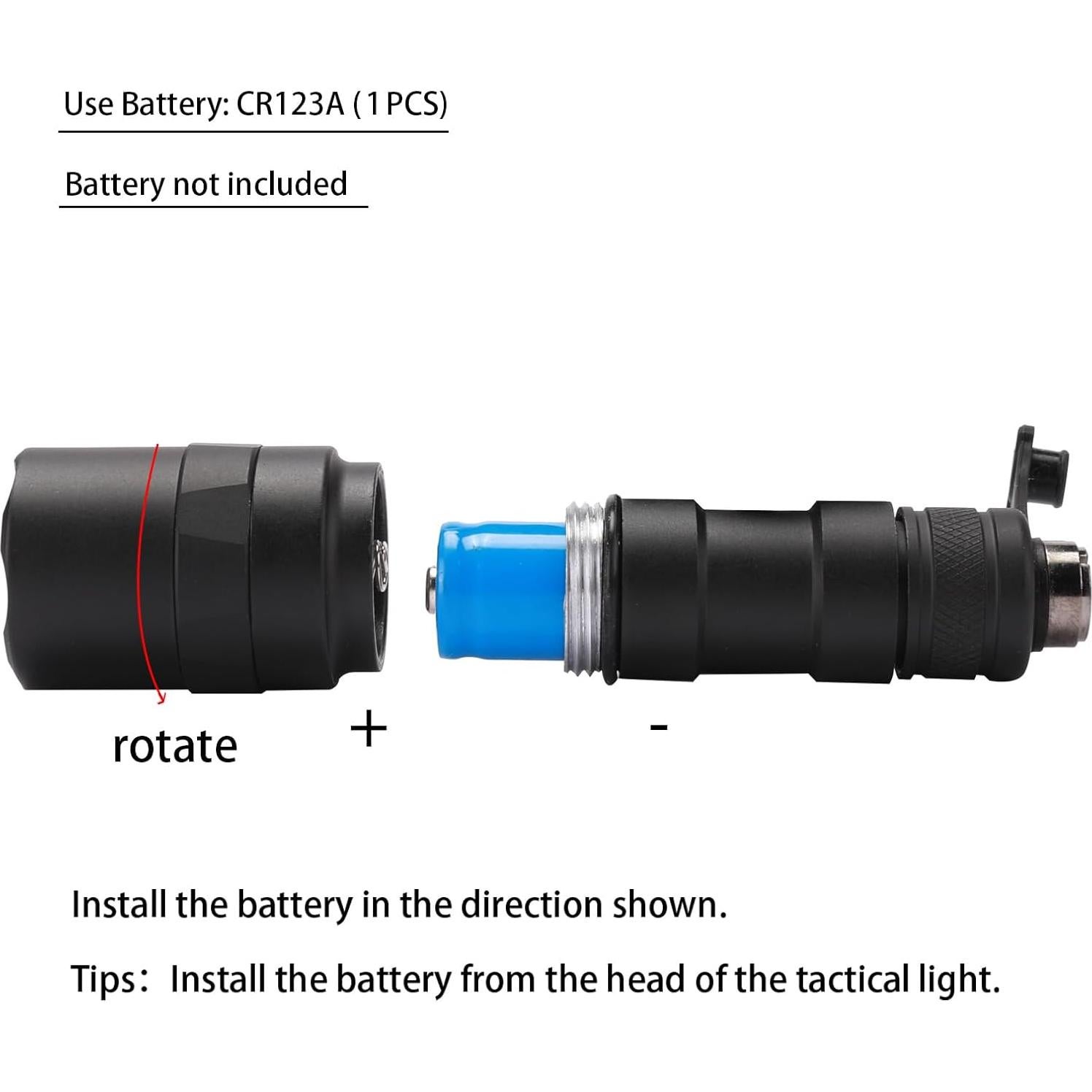 Linterna Táctica Phoking M340 800 Lúmenes con Interruptor Remoto