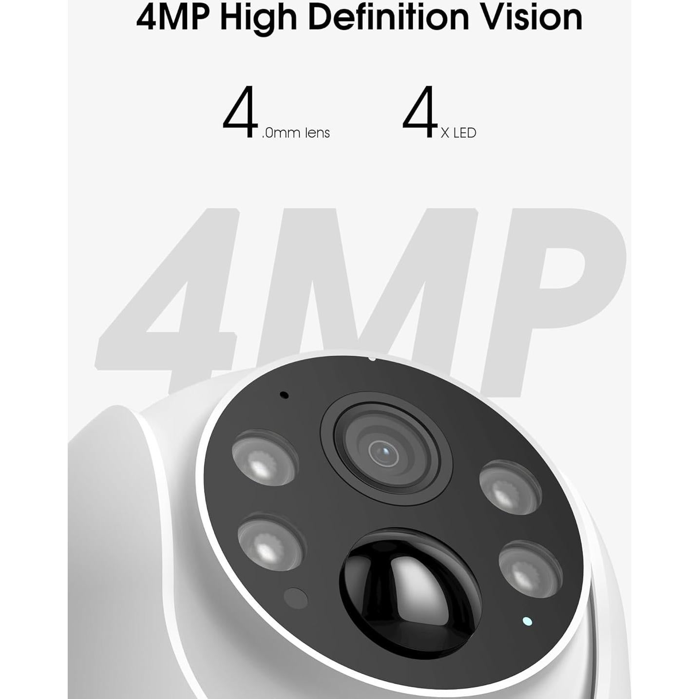 Cámara de Seguridad Solar Inalámbrica 4MP ARCCTV Q01 con Visión Nocturna