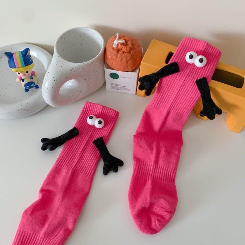 Calcetines de Manos Sostenidas Yawlsow 2 Pares Unisex 3D