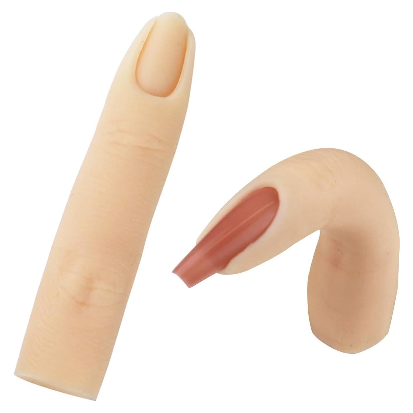 Dedo de Práctica de Silicona para Uñas Acrílicas Namgznso
