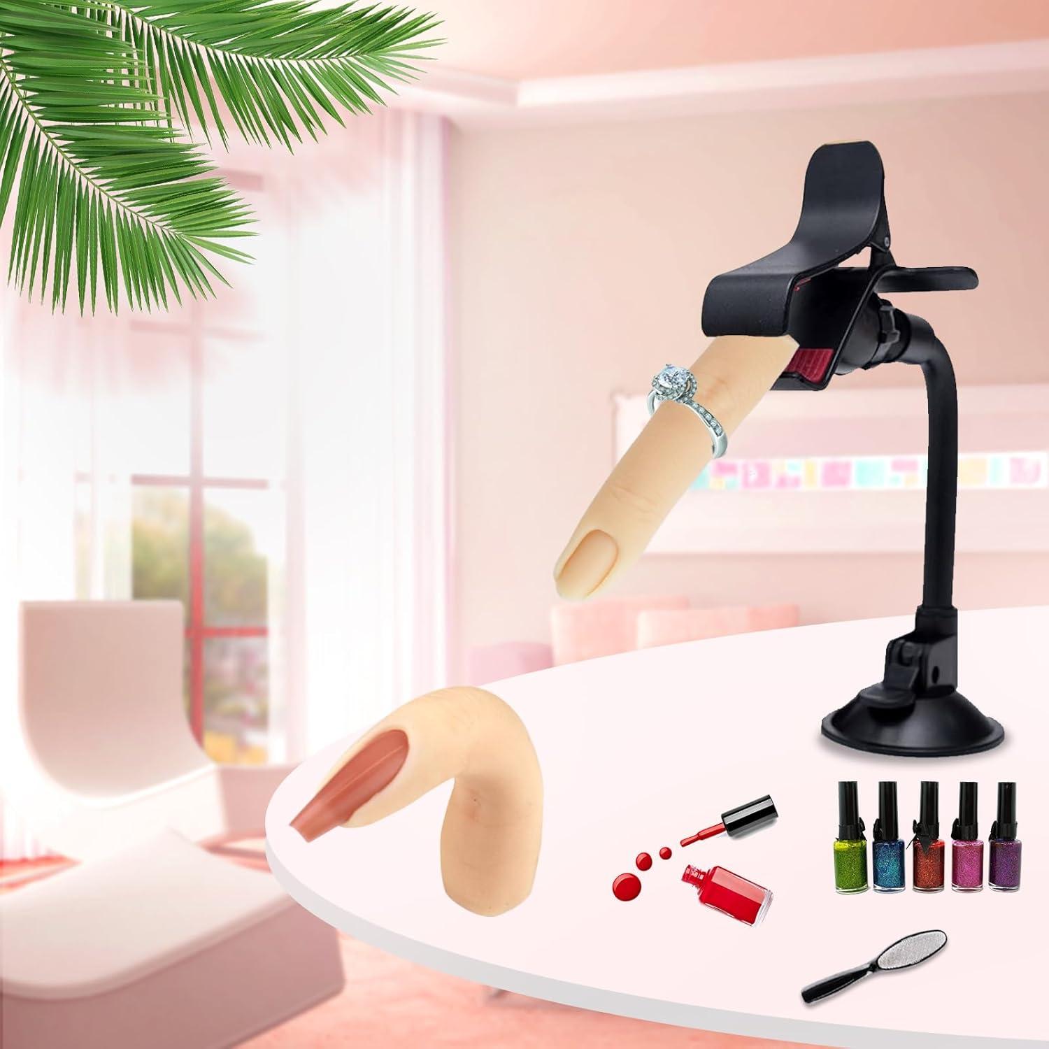 Dedo de Práctica de Silicona para Uñas Acrílicas Namgznso