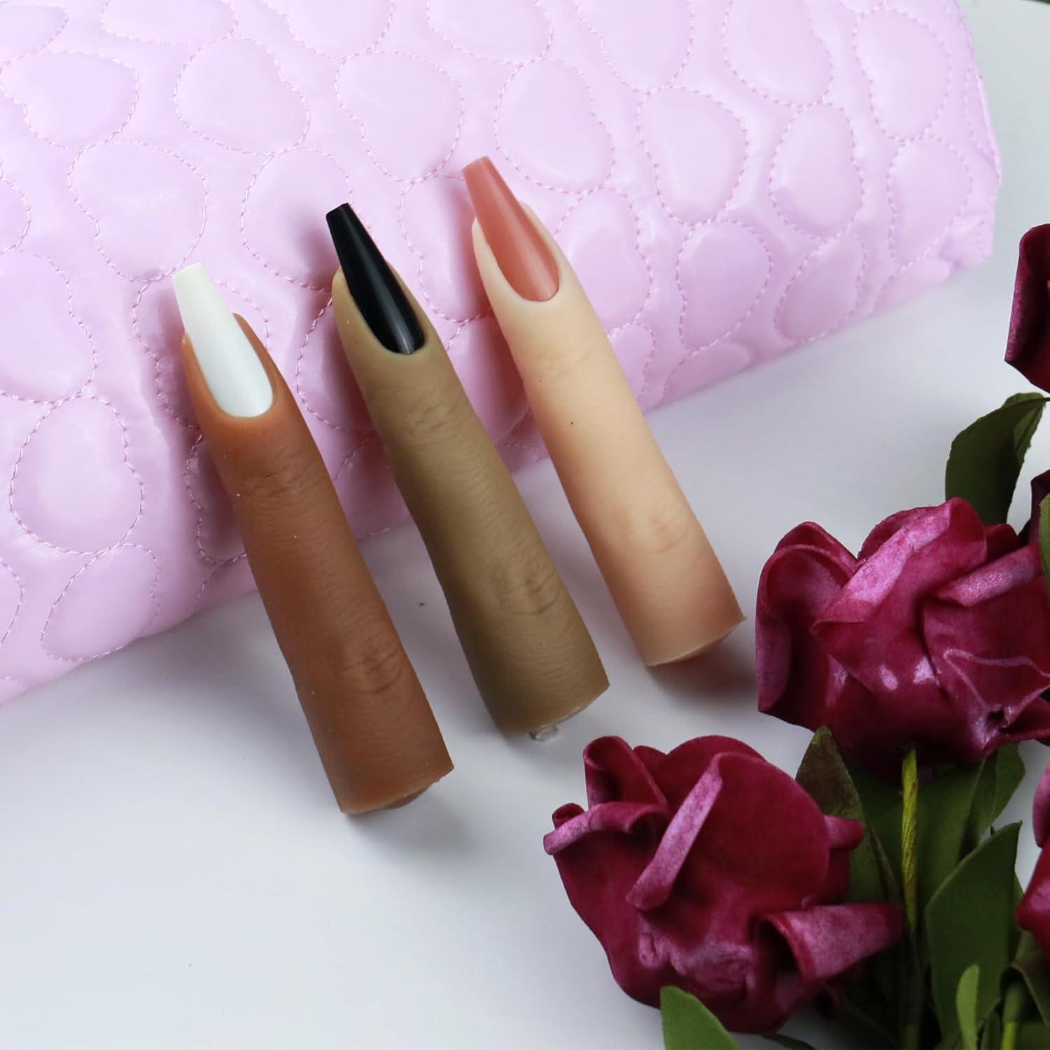 Dedo de Práctica de Silicona para Uñas Acrílicas Namgznso