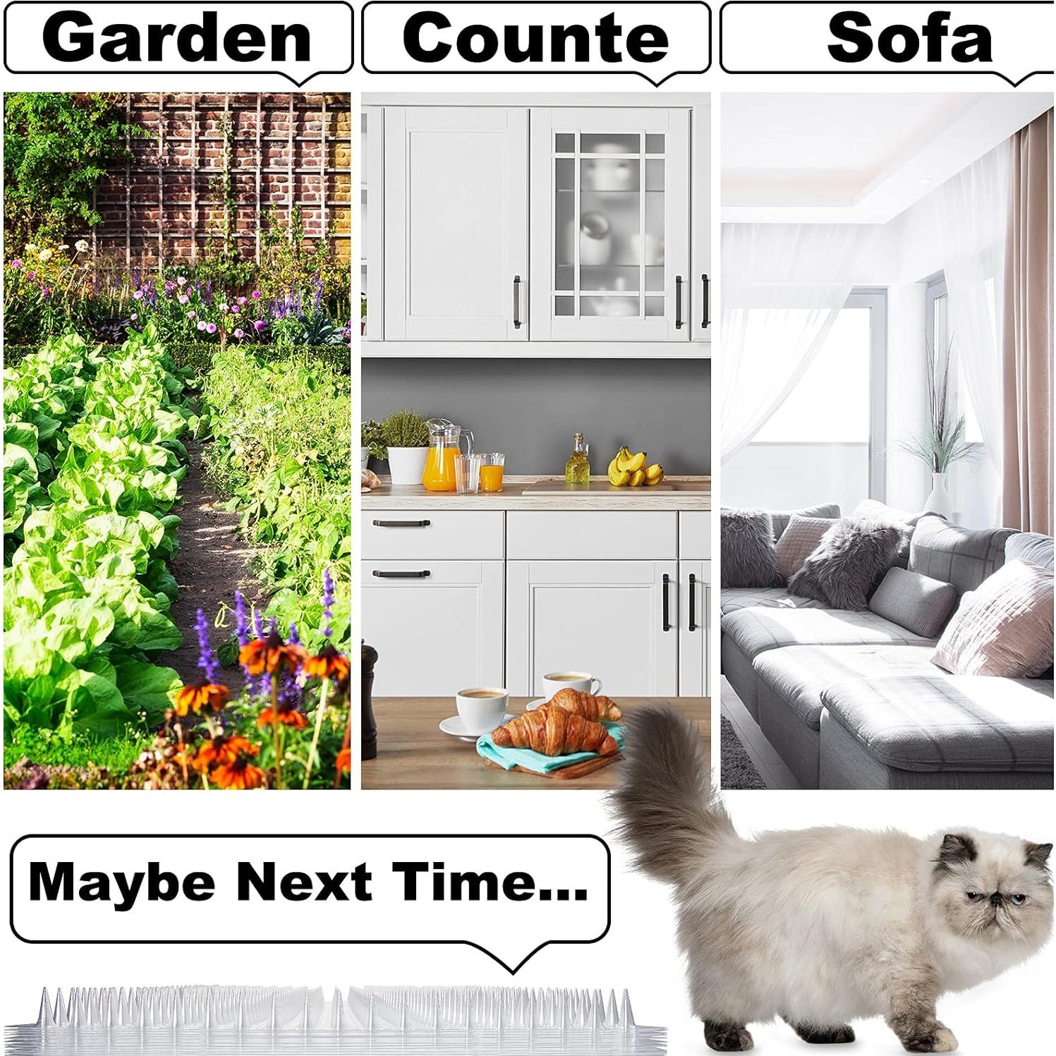 Alfombra Repelente para Gatos Nuanchu 12 Piezas 40.6x33 cm