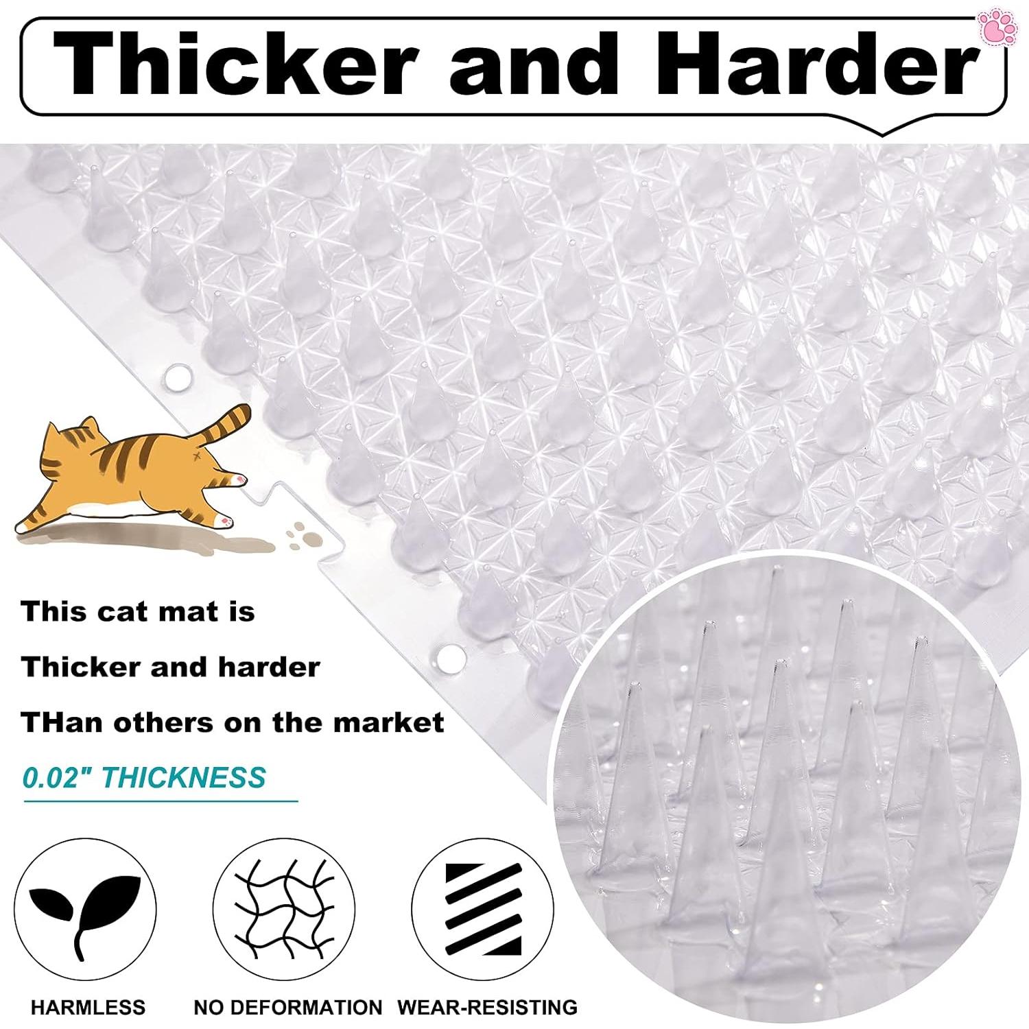 Alfombra Repelente para Gatos Nuanchu 12 Piezas 40.6x33 cm