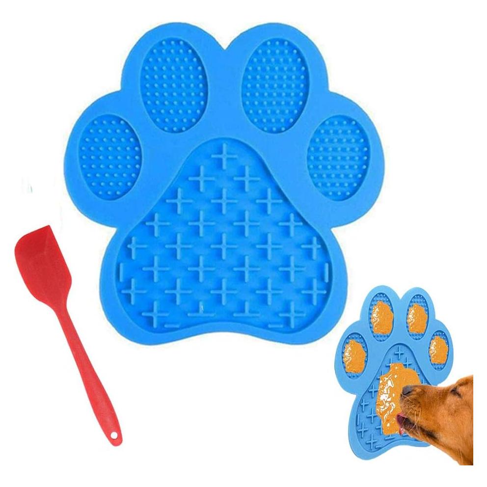Alfombrilla de Lamer para Perros Uspace - Silicona Azul 18 cm