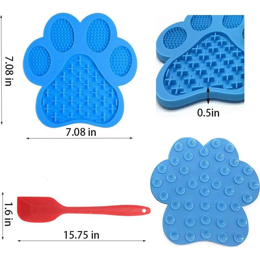 Alfombrilla de Lamer para Perros Uspace - Silicona Azul 18 cm