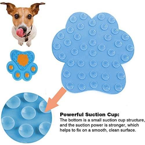 Alfombrilla de Lamer para Perros Uspace - Silicona Azul 18 cm