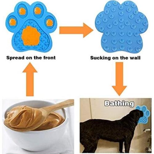 Alfombrilla de Lamer para Perros Uspace - Silicona Azul 18 cm