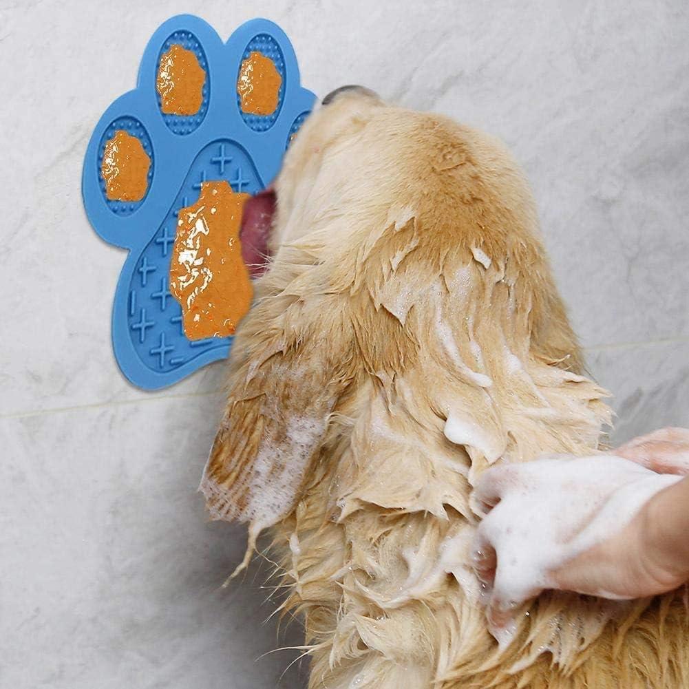 Alfombrilla de Lamer para Perros Uspace - Silicona Azul 18 cm