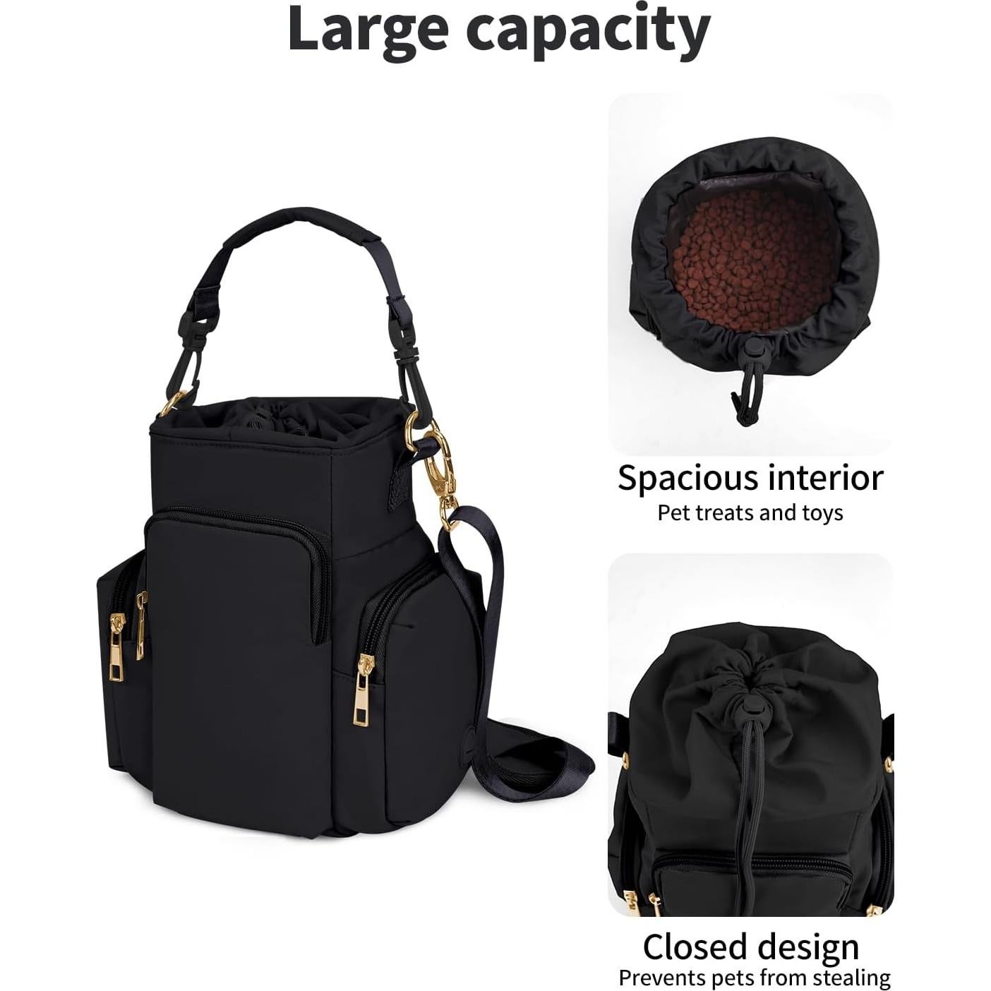 Bolsa de golosinas para perros OFY con correa desmontable 1.18L