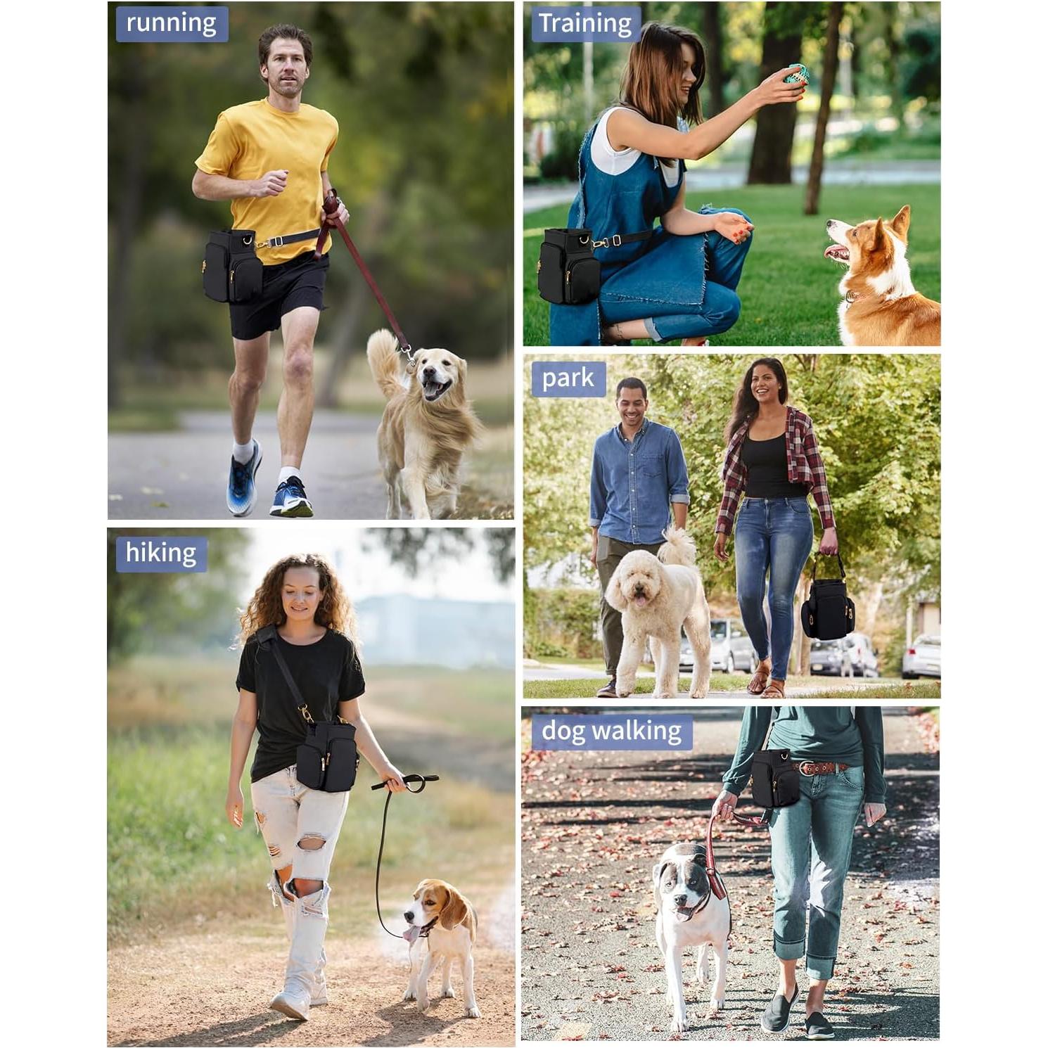 Bolsa de golosinas para perros OFY con correa desmontable 1.18L