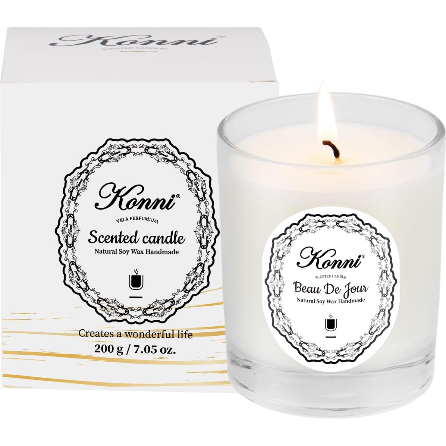 Vela Aromática KONNI de Soja 198g - Un Día Hermoso