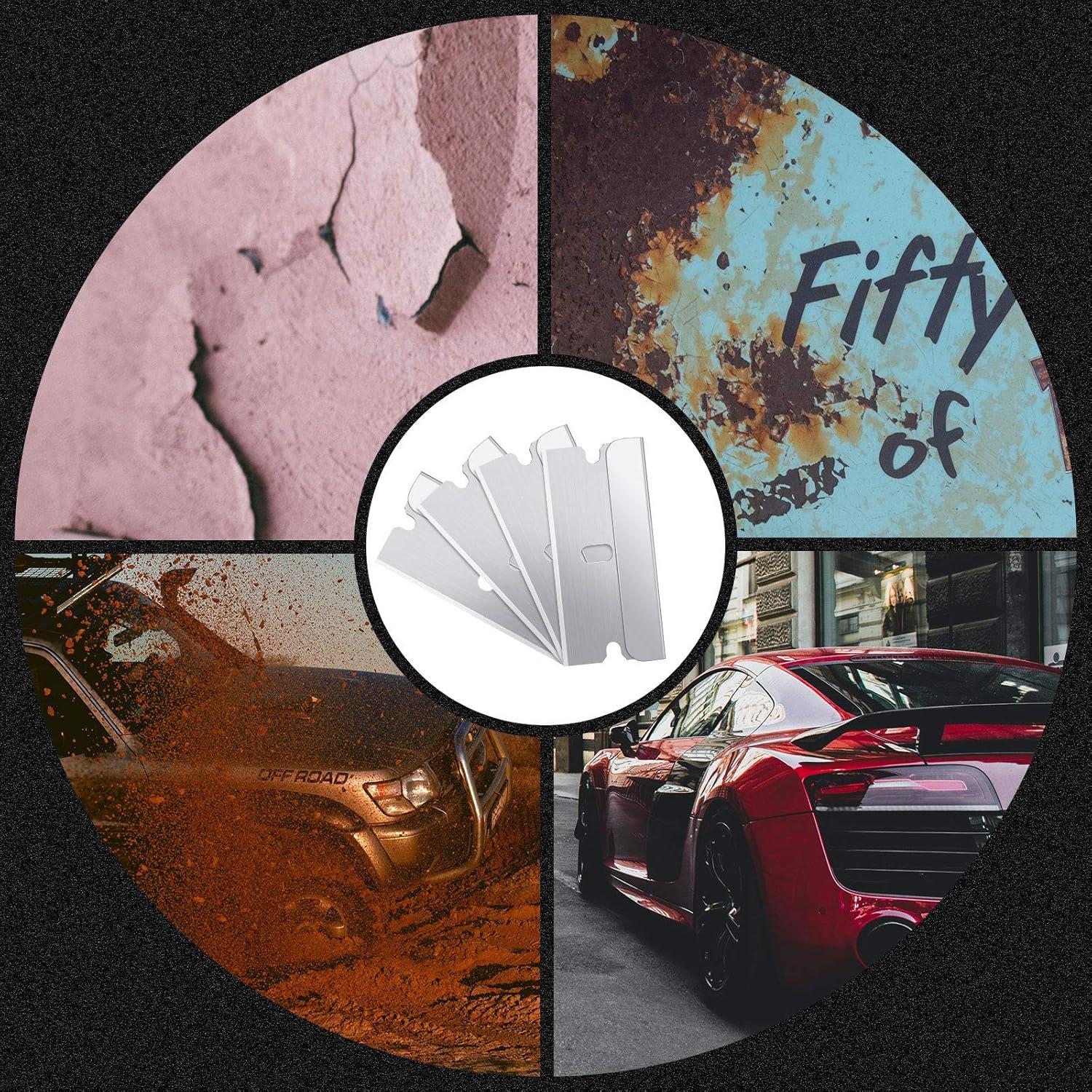 Cuchillas de Afeitar Industrial Honoson 20 Pcs Acero Carbono