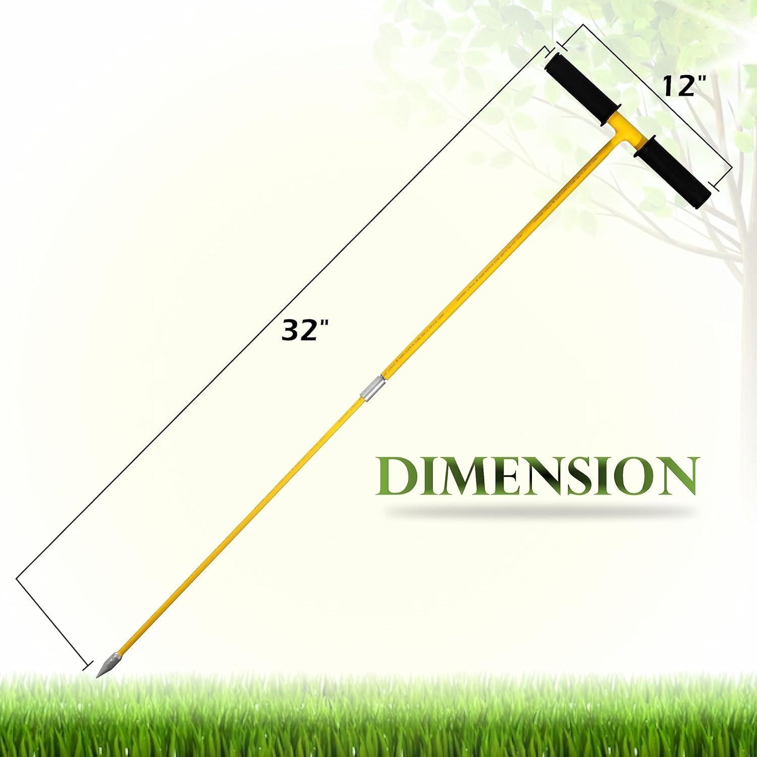 Varilla de Sonda de Suelo Metálica Aislada Febtech 81 cm