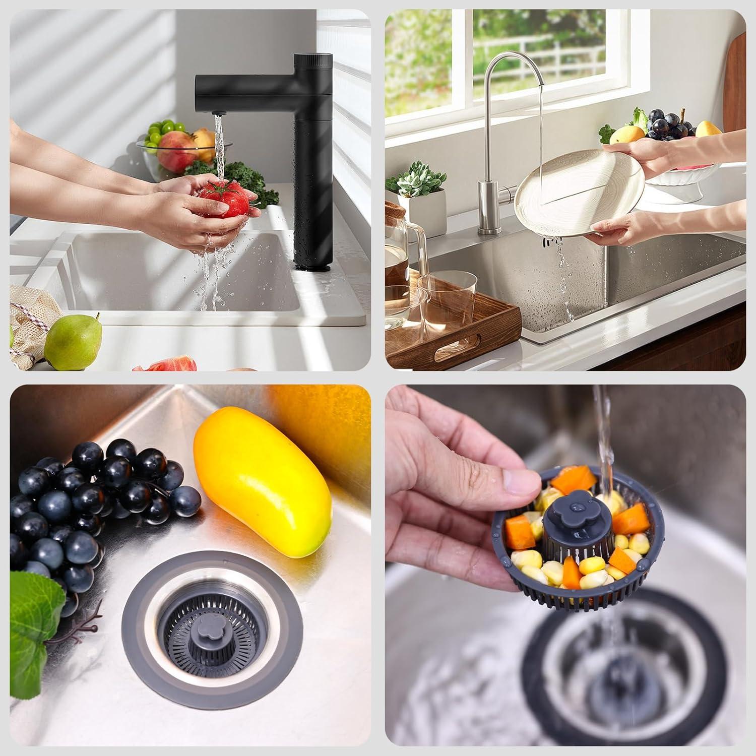 Paquete de 2 Filtros de Drenaje Ginbel Direct Acero Inoxidable 304