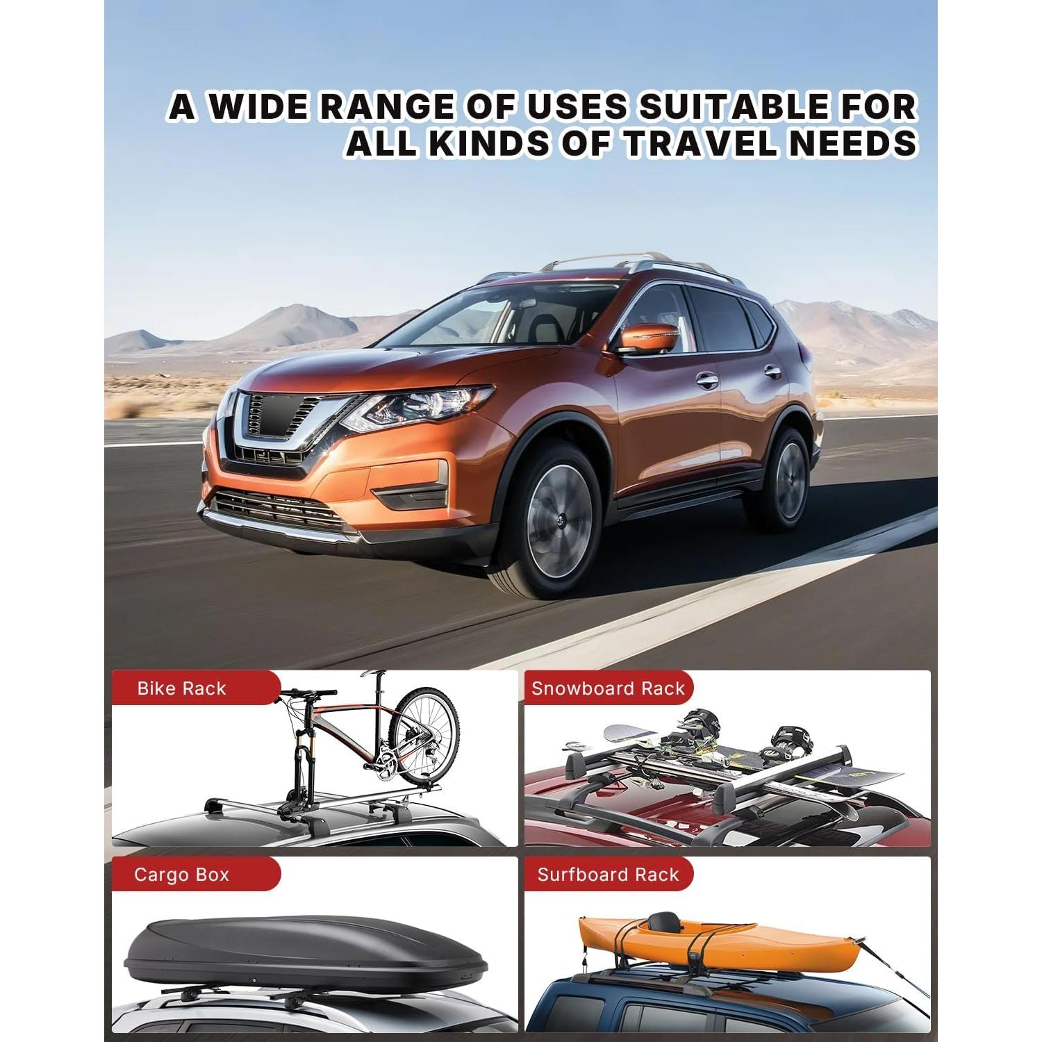 Barras Transversales de Techo Richeer para Rogue 2014-2020 100kg