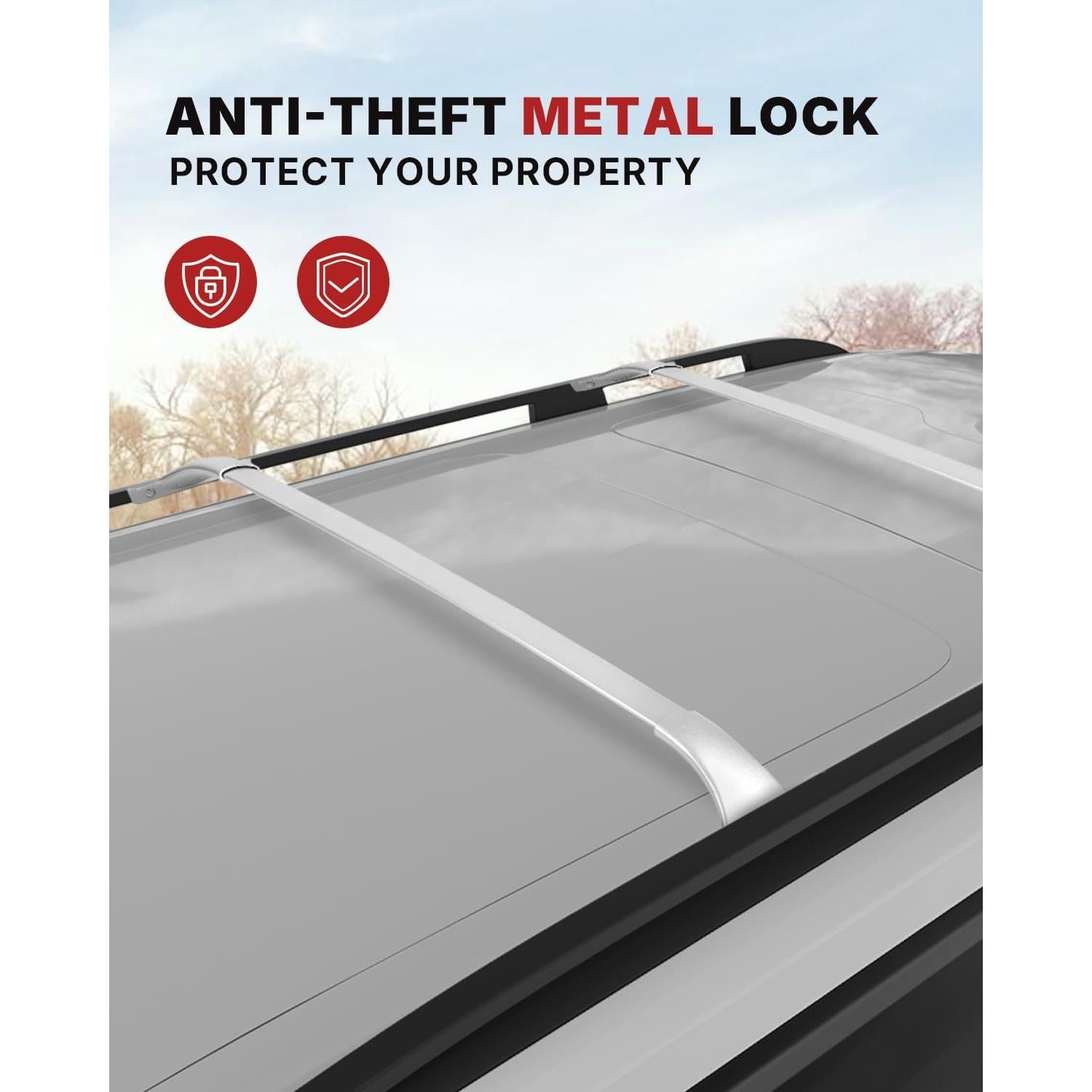 Barras Transversales de Techo Richeer para Rogue 2014-2020 100kg