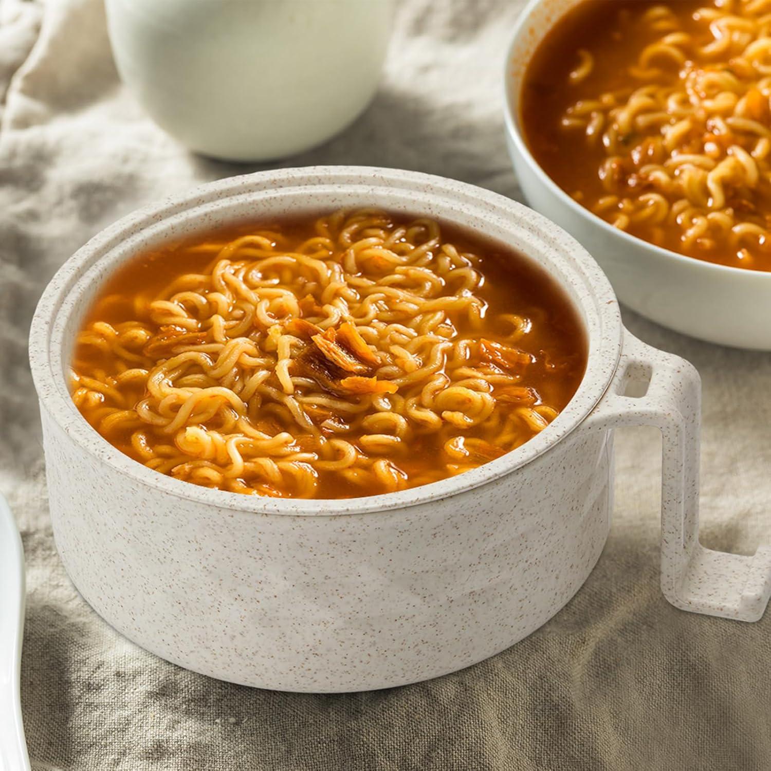 Set Cocedor de Ramen Microondas Romooa 930ml Beige