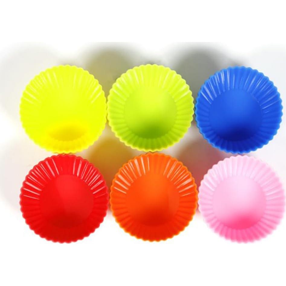 Moldes de Silicona para Muffin 24pcs Reutilizables JIANWEI