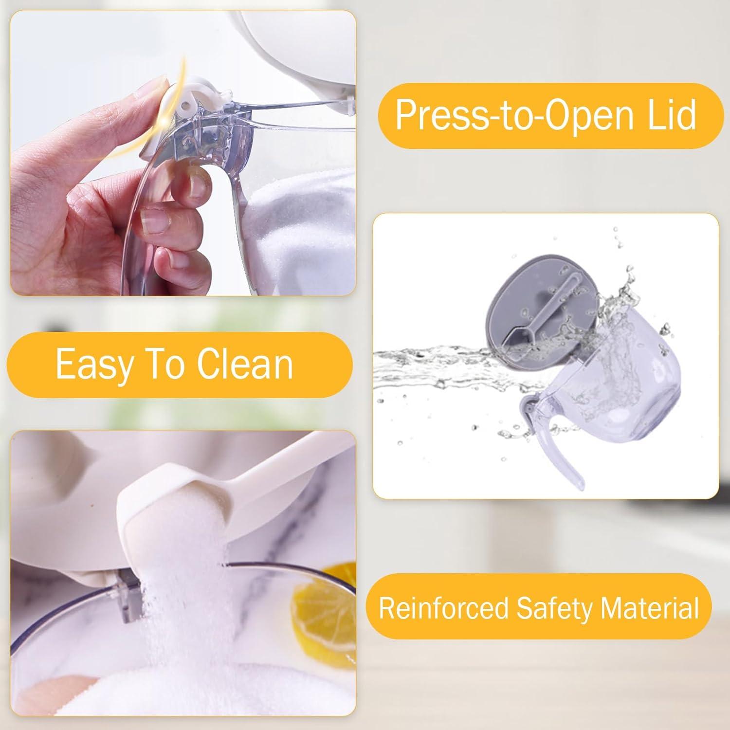 Juego de Tarros de Especias Magnéticos COVRA 0.5L Azul