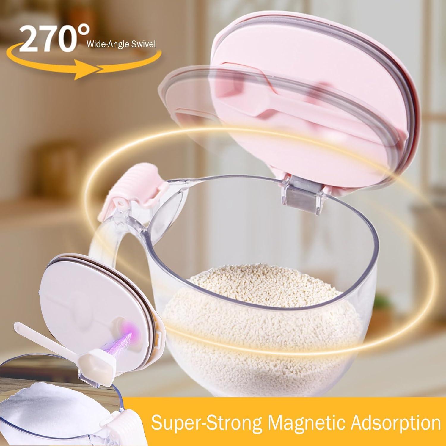 Juego de Tarros de Especias Magnéticos COVRA 0.5L Azul