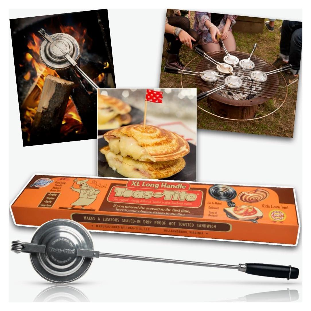 Grill de Sandwich Toas-Tite con Mango XL - Aluminio 55.2 cm