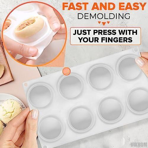 Molde de Silicona VIKROM para Manzanas 8 Cavidades 28.5x17cm