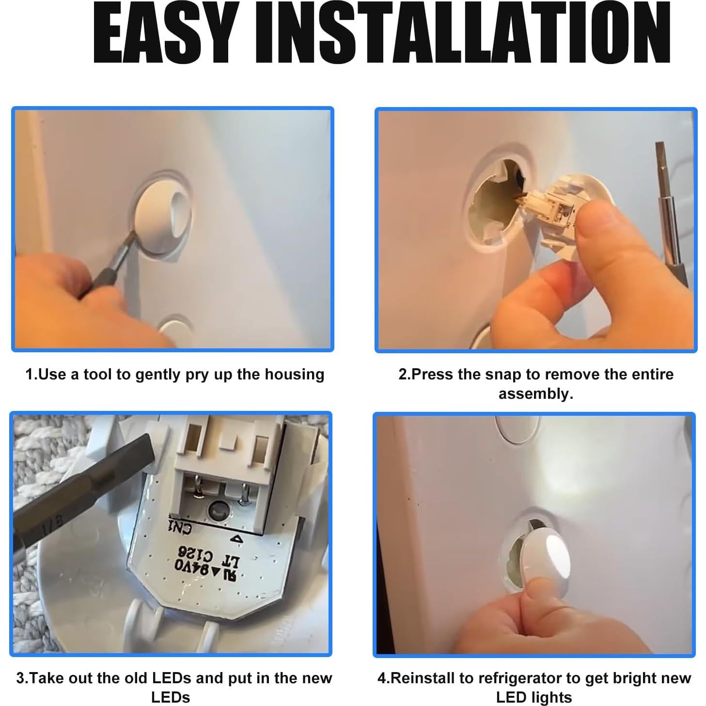 Bombilla LED de Reemplazo para Refrigerador GE 7 Piezas WR55X11132