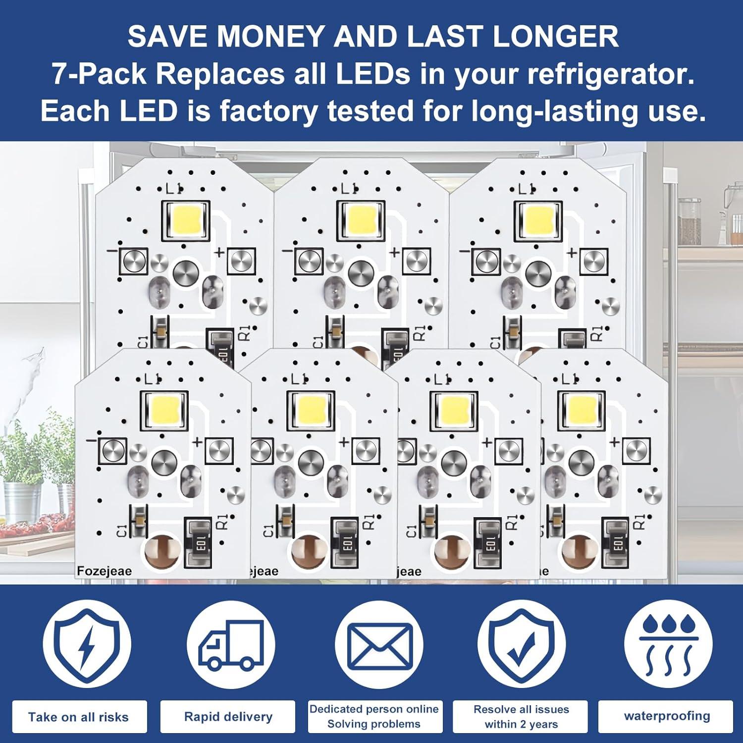 Bombilla LED de Reemplazo para Refrigerador GE 7 Piezas WR55X11132