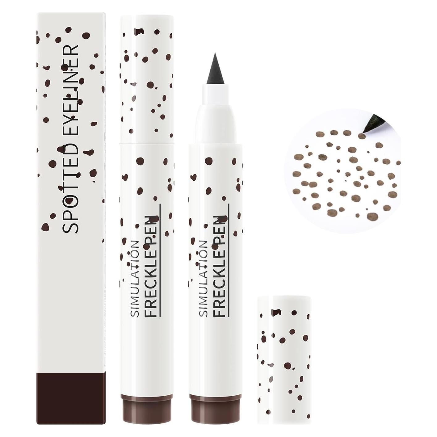 Bolígrafo de Pecas Falsas Fanterday Marrón Oscuro Impermeable