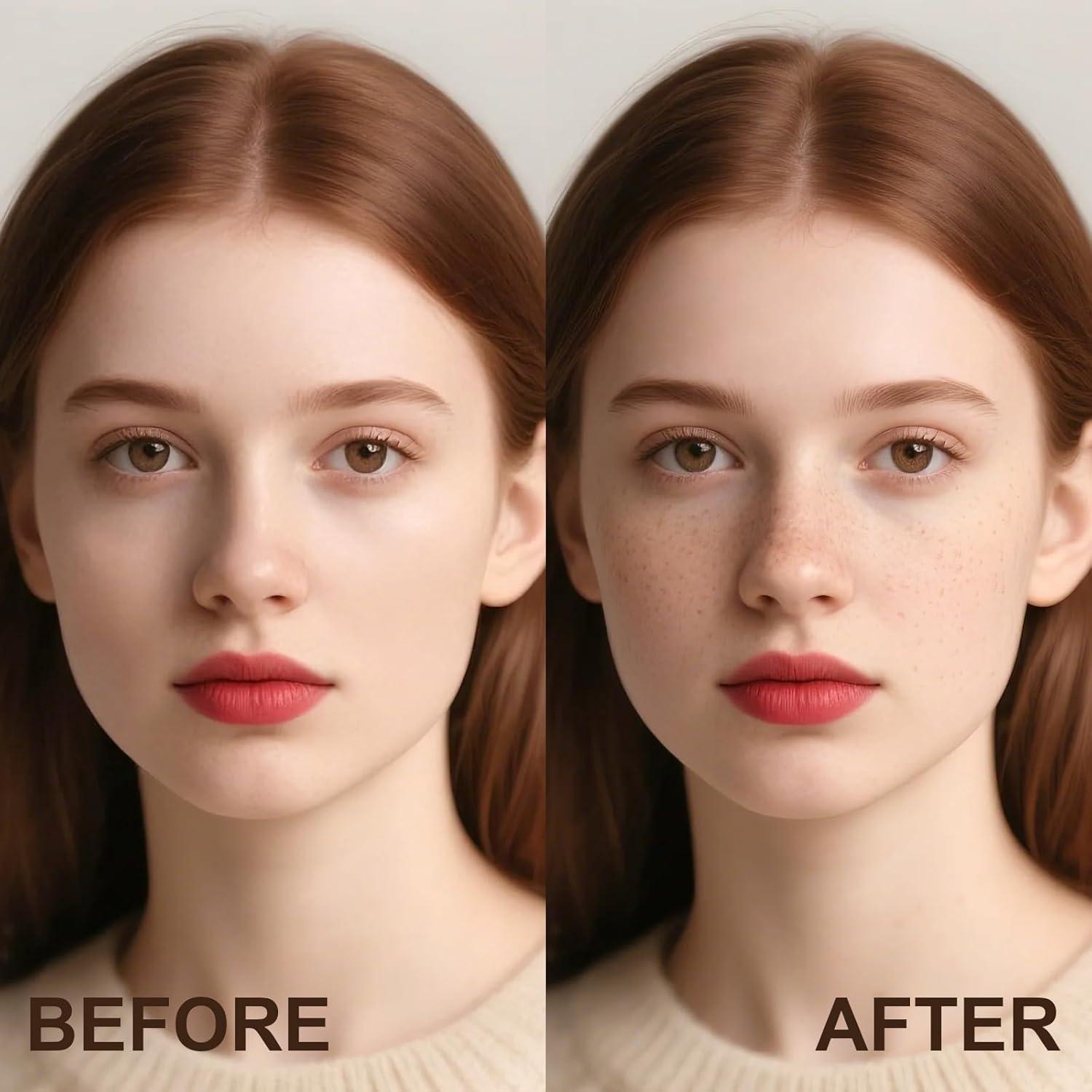 Bolígrafo de Pecas Falsas Fanterday Marrón Oscuro Impermeable