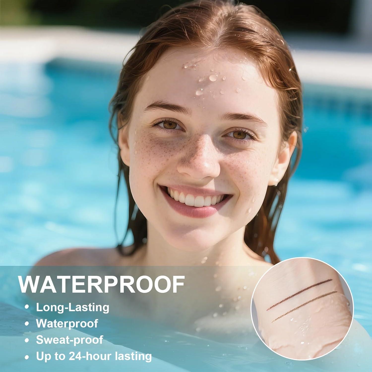 Bolígrafo de Pecas Falsas Fanterday Marrón Oscuro Impermeable