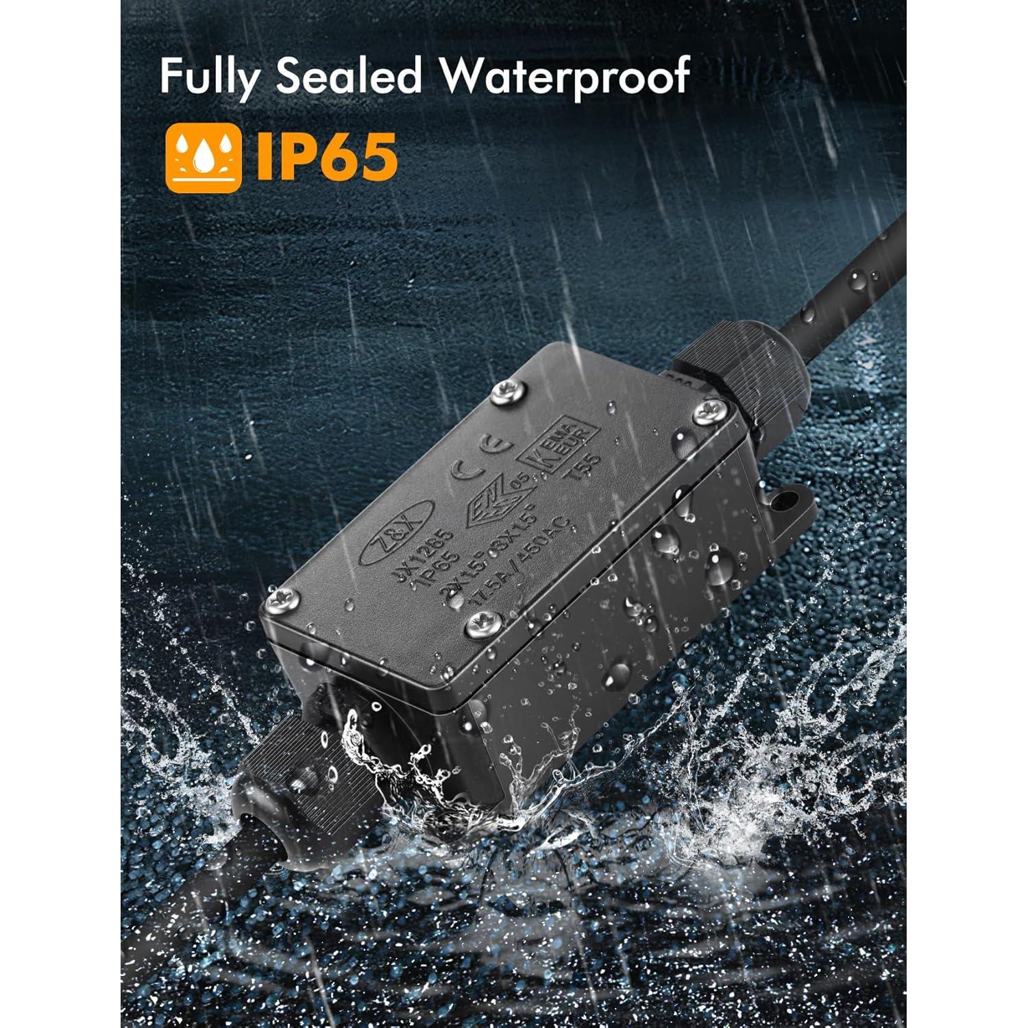 Caja de Conexiones Eléctricas Impermeable LemonBest 2 Vías