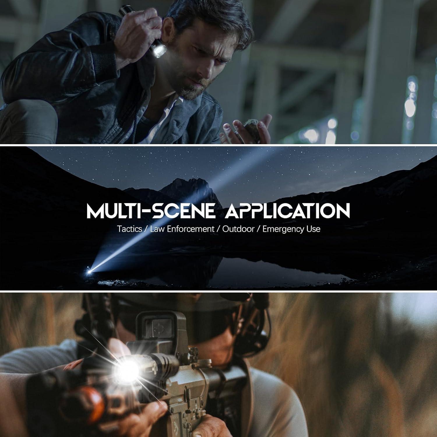 Linterna Táctica Recargable Feyachi FL26 2000 Lúmenes USB-C