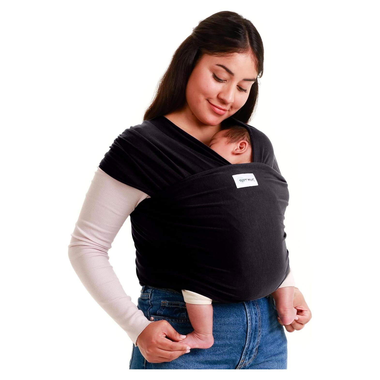 Fular Ergonómico Sleepy Wrap para Bebés 3.2-15.9 kg Negro