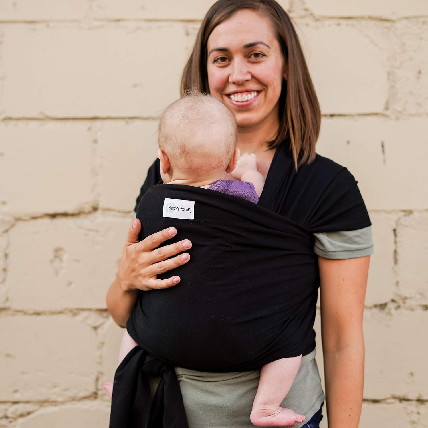 Fular Ergonómico Sleepy Wrap para Bebés 3.2-15.9 kg Negro