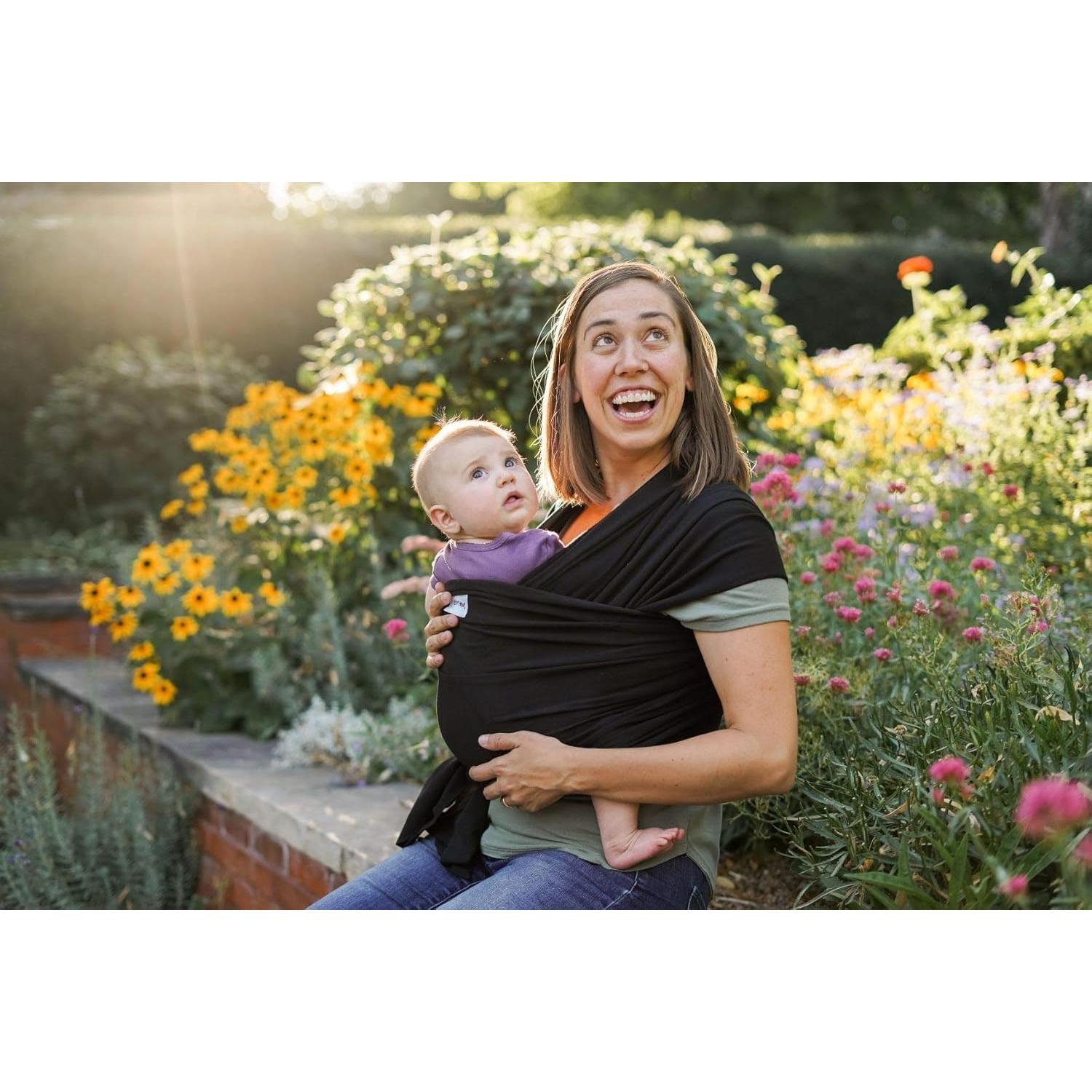 Fular Ergonómico Sleepy Wrap para Bebés 3.2-15.9 kg Negro