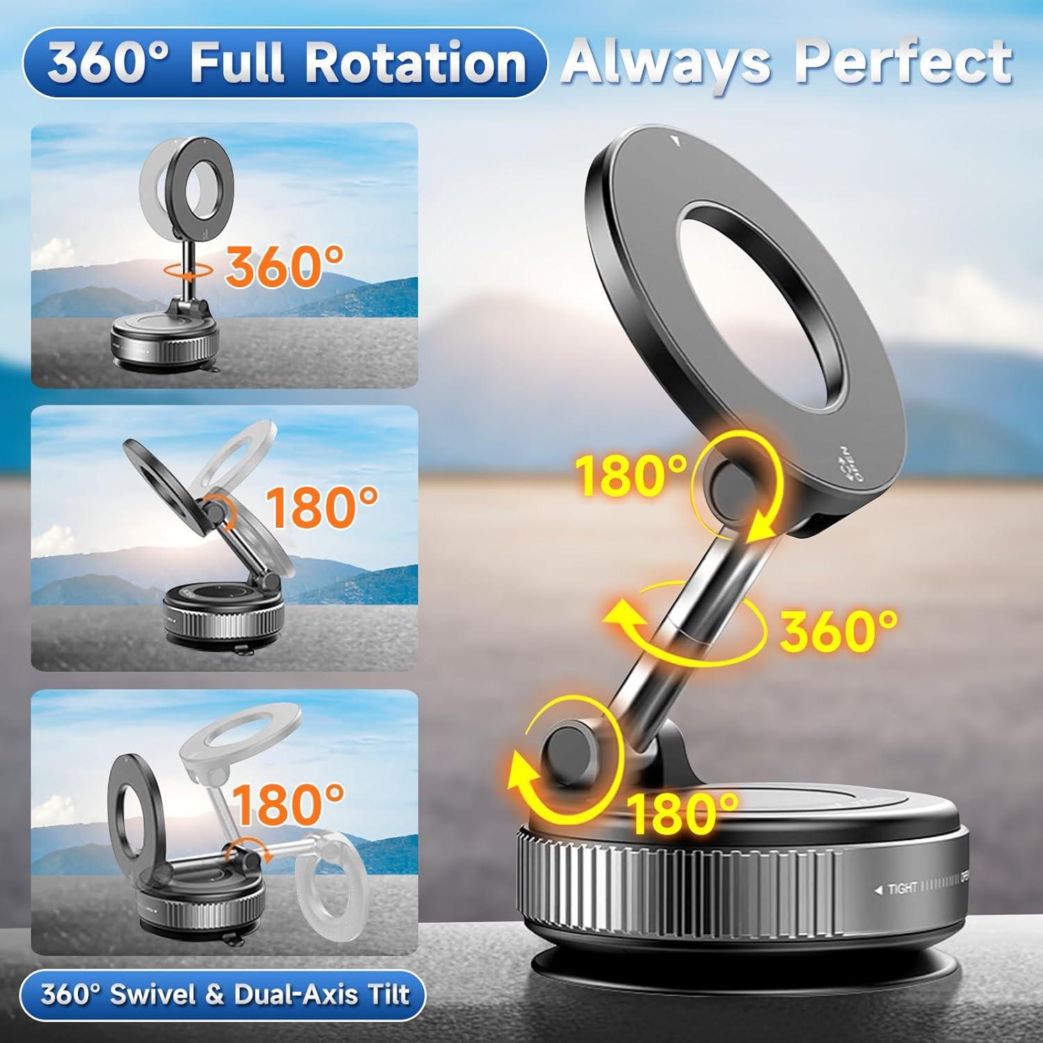 Soporte de Teléfono Magnético para Coche CVCHANCIN 360°