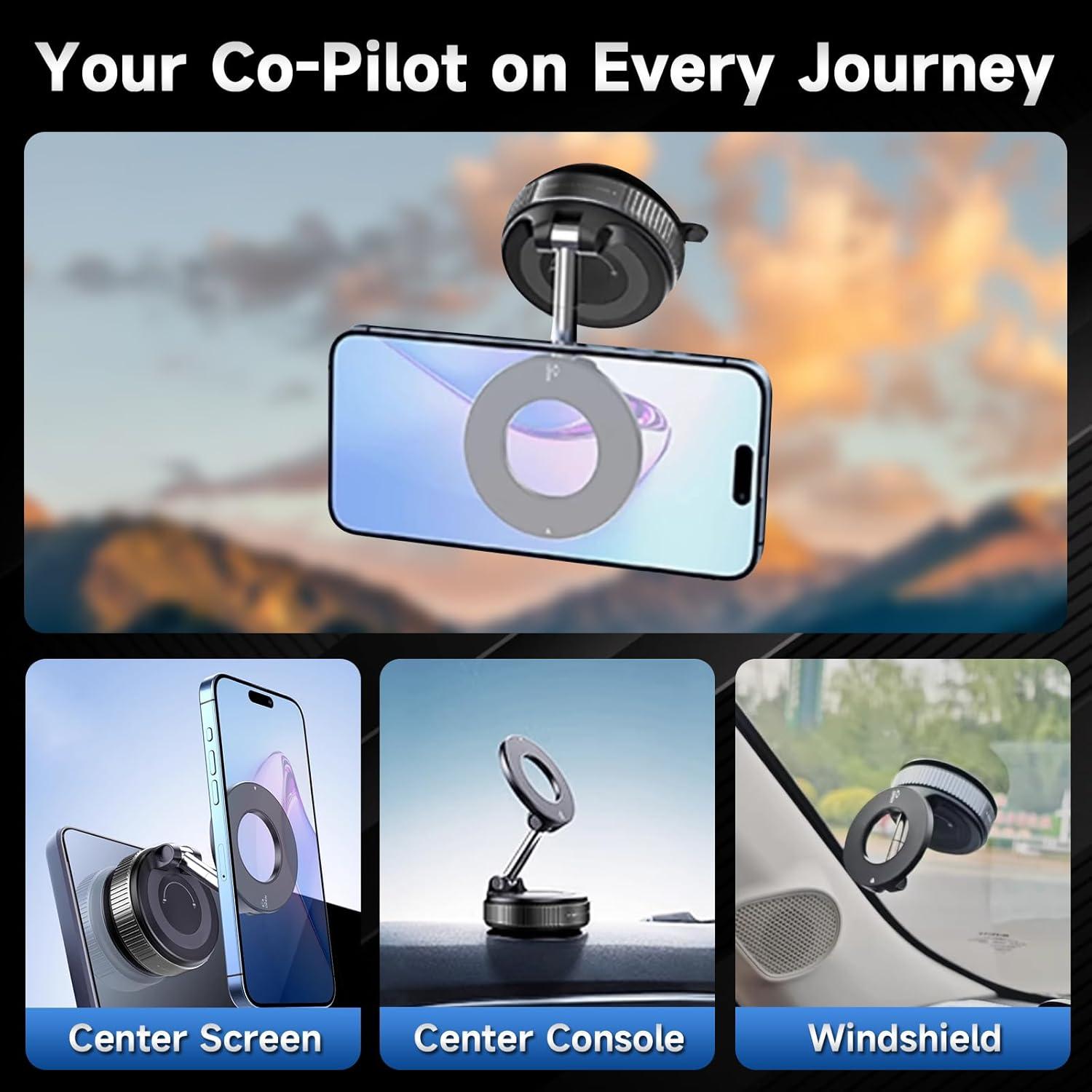 Soporte de Teléfono Magnético para Coche CVCHANCIN 360°