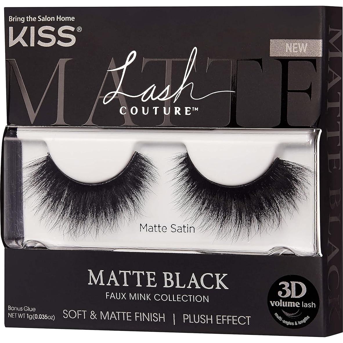 Pestañas Postizas KISS Lash Couture 3D Satinado Mate 16 mm