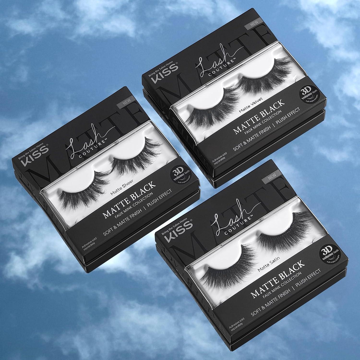 Pestañas Postizas KISS Lash Couture 3D Satinado Mate 16 mm
