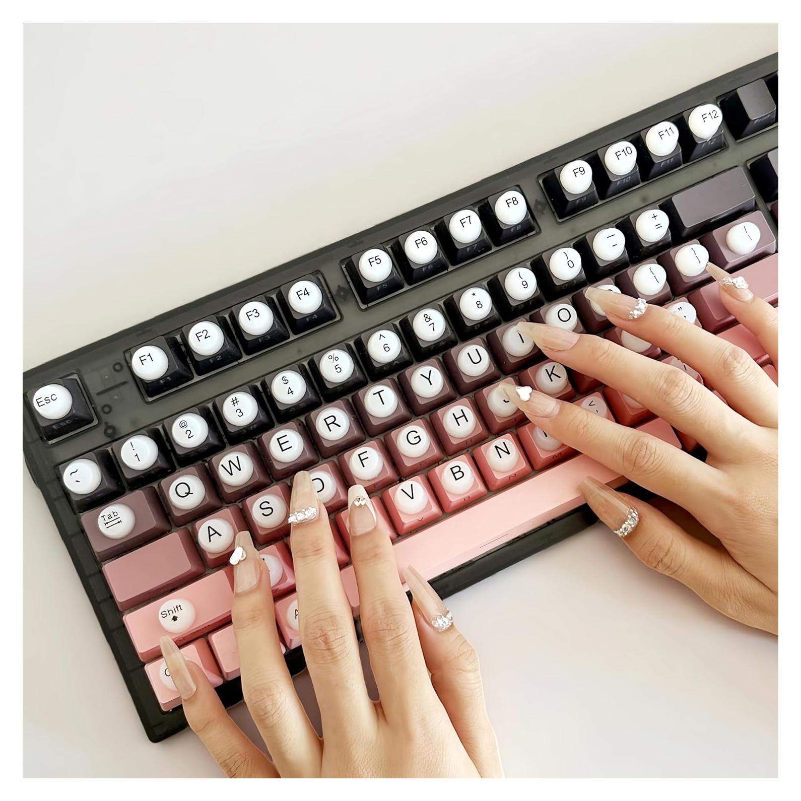 Calcomanías de Teclado Silicona Elevadas 64PCS - Virsomier